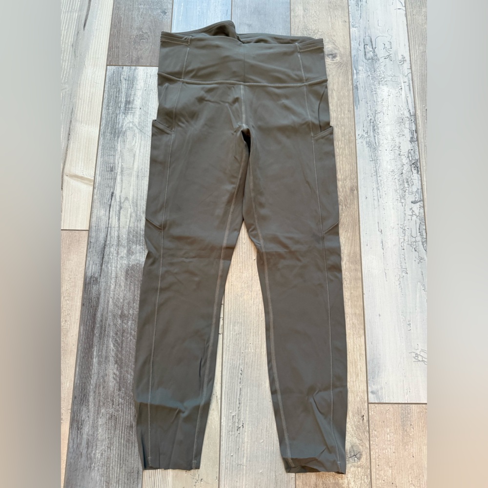 lululemon athletica Fast and Free High Rise tight 25” Carbon Dust Sz 8